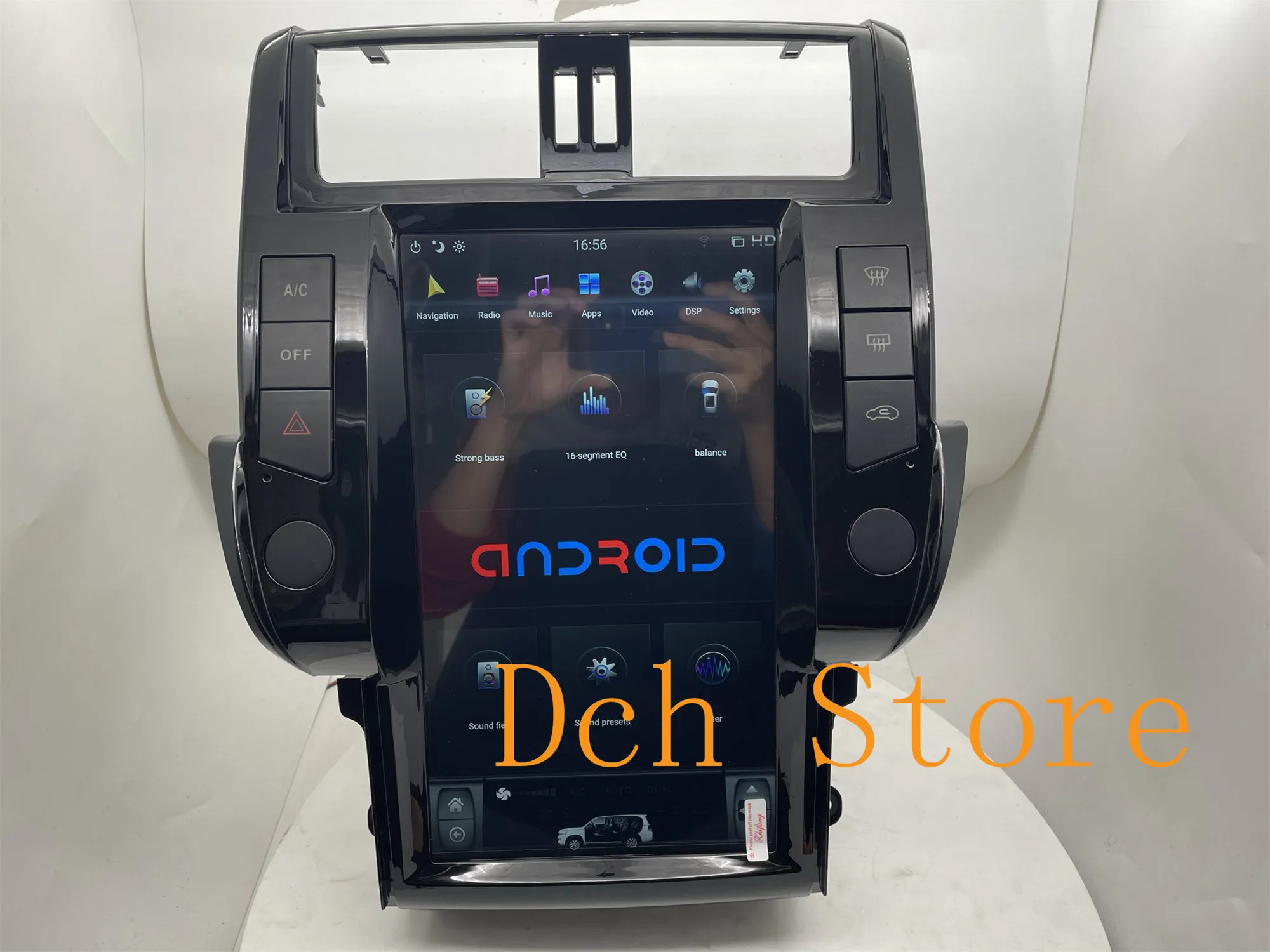 Автомобильный DVD-плеер 13 6 ''Tesla style Android 9 0 для Toyota Land Cruiser Prado 150 2010 2011 2012 2013 с