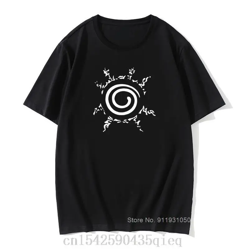 

Anime Fun Nine Tail Seal T Shirt Men's Summer 100% Cotton T-shirt Vintage O Neck Men Boy Tops Tee