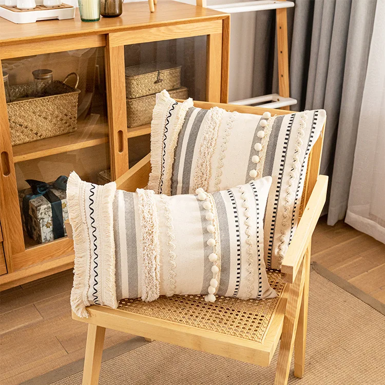 

New Moroccan Tufted Pillowcase Bohemian Lace Cushion Cover for living room sofa luxury pillow covers decorative farmhouse Chair