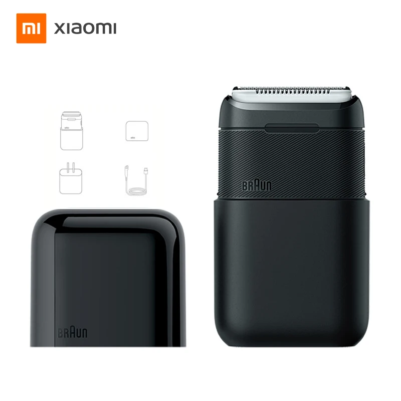 

Электробритва XIAOMI MIJIA BRAUN 5603, портативная мини-бритва с 2 головками, водонепроницаемое моющееся бритье, триммер для бороды