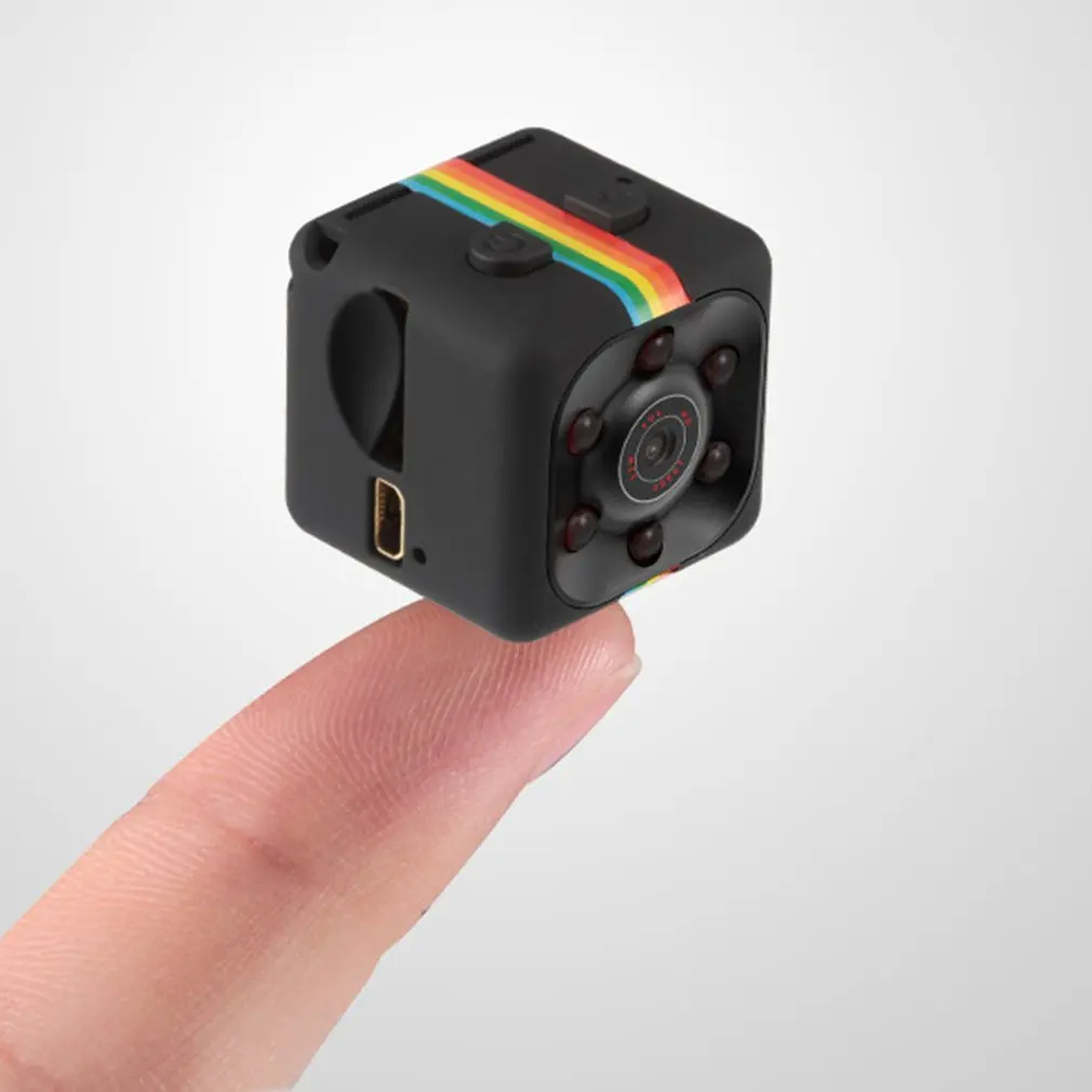 SQ11 мини камера водонепроницаемый чехол Широкоугольный объектив HD 1080P