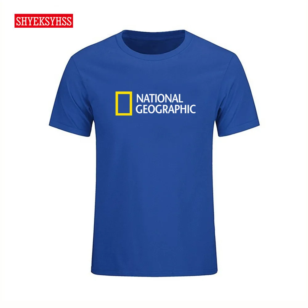 

Fashion hot selling National Geographic T shirt discovery expedition sitcoms men male man Short Sleeve Cotton T-shirt