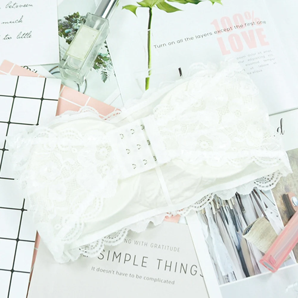 Женское кружевное сексуальное нижнее белье без бретелек кружевной бюстгалтер с