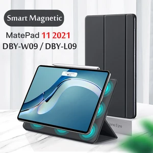 for huawei matepad 11 case 2021 ultra thin smart shell stand strong magnetic cover for mate pad dby w09l09 10 95tablet cases free global shipping