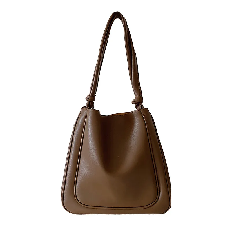 

2021 New Retro Large Capacity Bag Women's Summer Bucket bag Fashion Korean Tot Bag French Minority Portable Armpit Bag