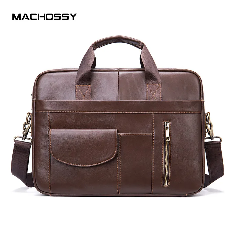

Мужской винтажный портфель из натуральной кожи, сумка-мессенджер, кожаная сумка для ноутбука, мужские многофункциональные сумки, мужской п...