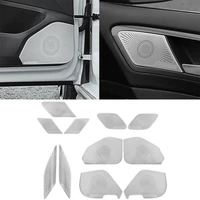 for volkwagen golf 7 mk7 2013 2019 2020 car styling stainless steel car door audio speaker decorative cover trim 3d sticker
