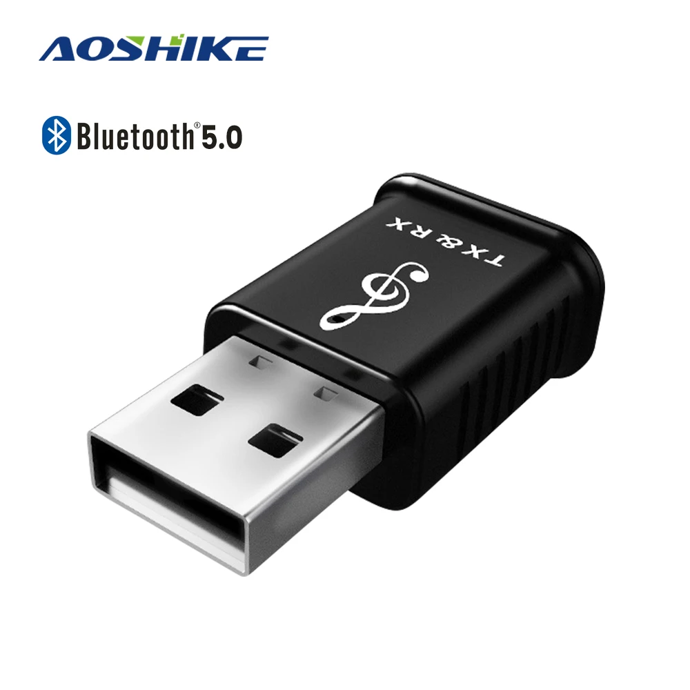 AOSHIKE 2 в 1 USB Bluetooth передатчик приемник 5 0 Компьютер ТВ динамик автомобильный