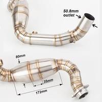 g310gs g310r motorcycle exhaust headers link pipe 51mm muffler escape elbow connection down tube slup on g310gs 310r