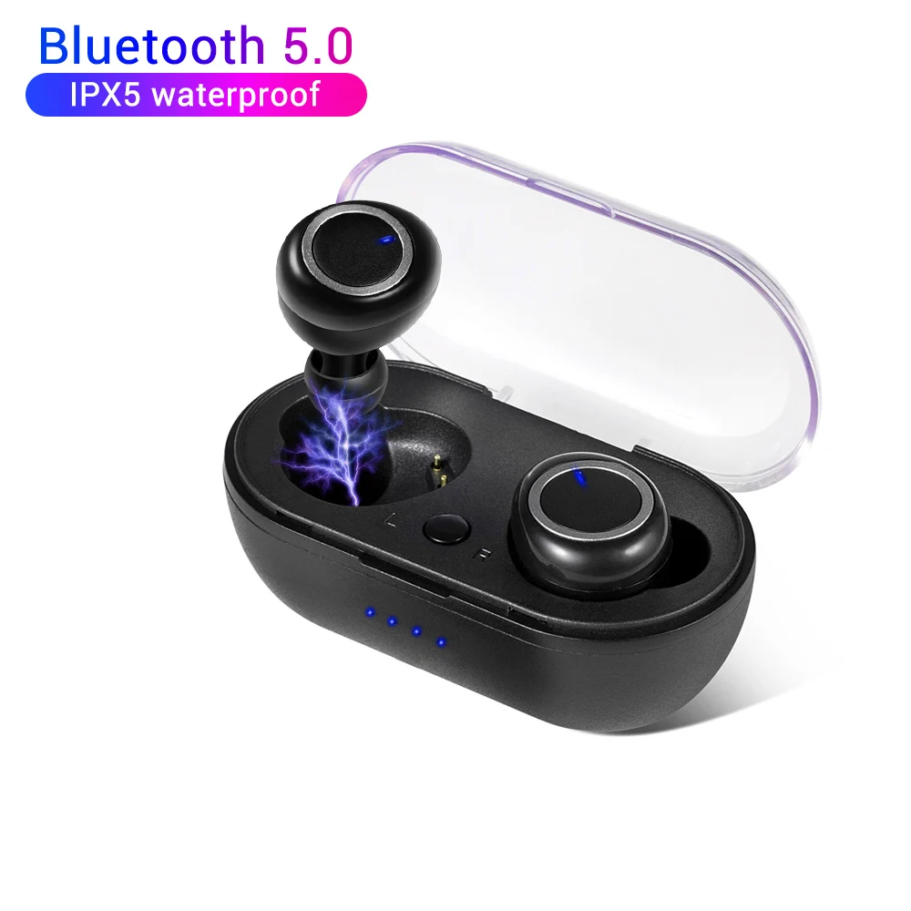 W1 TWS Bluetooth 5 0 беспроводные наушники спортивные 3D стерео звук вкладыши с