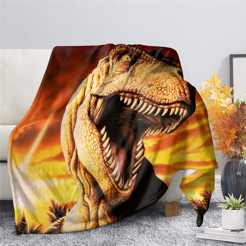

Фланелевое Одеяло в виде животного, детское одеяло с динозавром Юрского периода, домашняя жизнь, женское теплое одеяло для кровати, одеяла д...