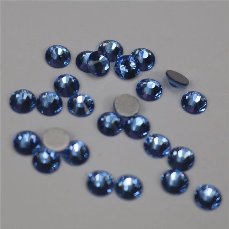 

Light blue All Size (288-1440pcs),Flat back Non Hot-fix Stone Glue on Nail Art Rhinestones,Boutique Clothing decoration