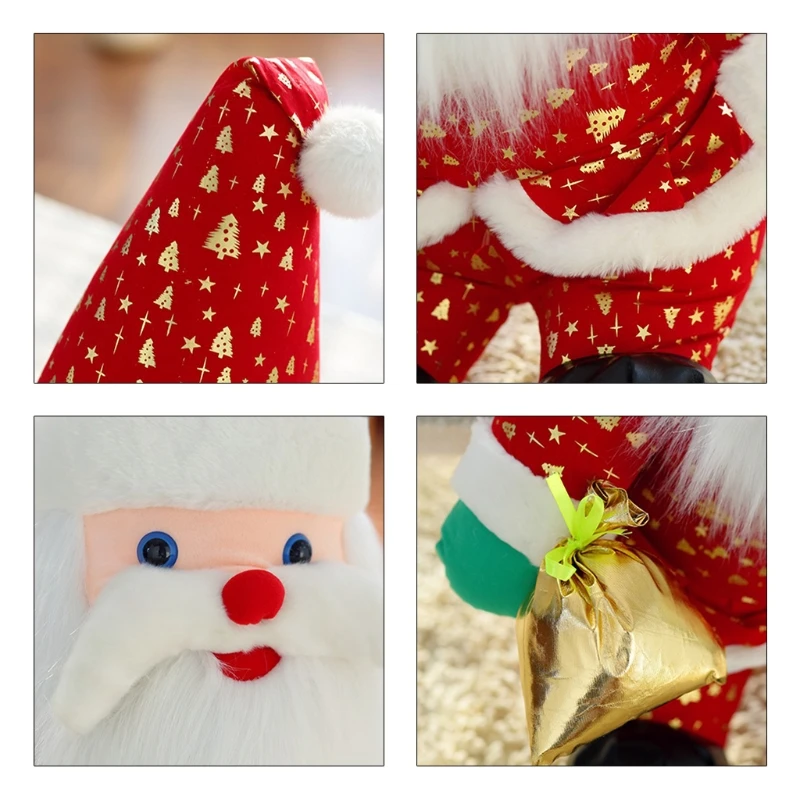 

Infant Novelty Toy Santa Claus Doll Suitable for Newborn Babies Infant Bed Accompany Supplies New Year Gift