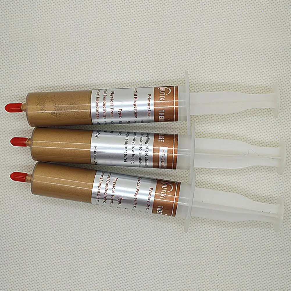 2 шт. 30 г Золотой термопаста шприц силиконовый составной пасты CPU GPU