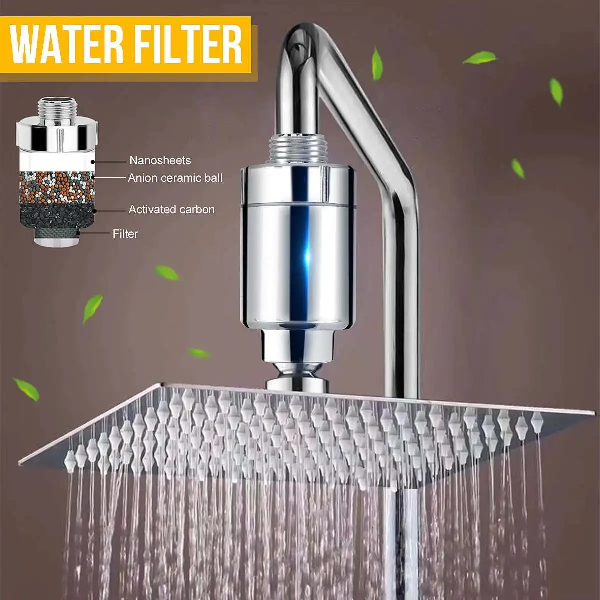 

Becornce 4 слоя фильтрации кран очистителя воды для Ванной Душа переднего Фильтра Воды Фильтр Очистка воды здоровья умягчитель хлора