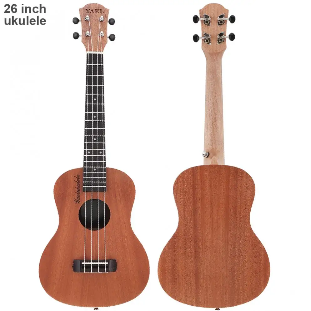 Ukulele 26 Inch 18 Fret Tenor Acoustic Guitar Sapele Wood Ukelele Hawaii 4 String Music instrument | Спорт и развлечения