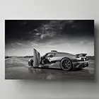 Картины на холсте Koenigsegg Agera Sportscar черный автомобиль Современная Настенная картина плакаты и принты для декора гостиной