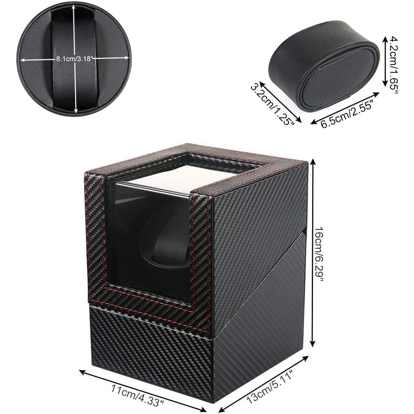 

Jewelry Storage Organizer Display Box Clamshell Jewelry Box for Ladies and Gentlemen Clamshell Clear Watch Watch Box Storage