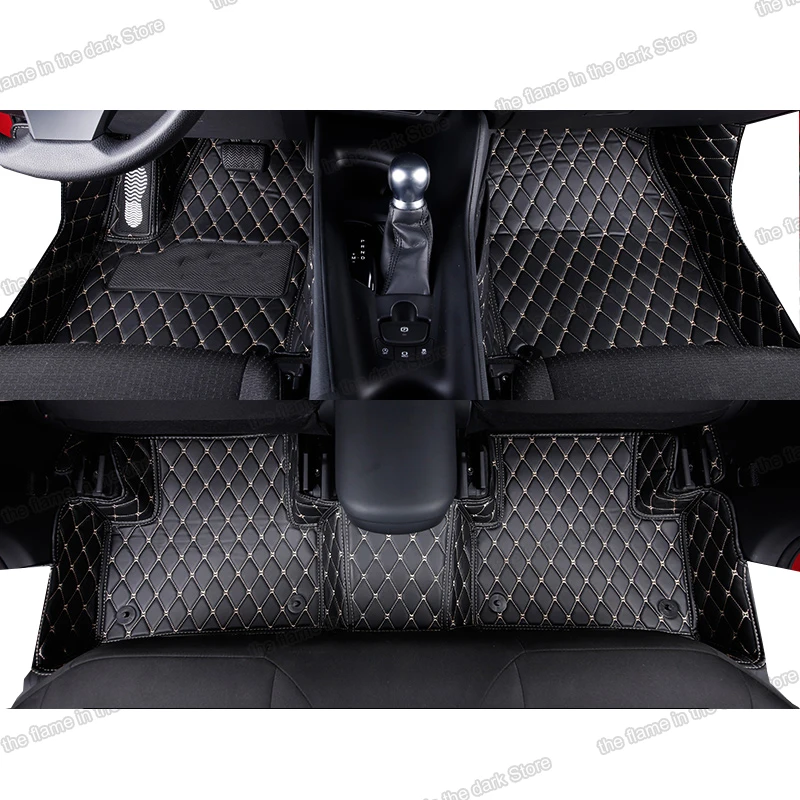 

lsrtw2017 luxury styling accessories leather car floor mats for toyota chr 2017 2018 2019 2020 interior auto carpet foot c-hr
