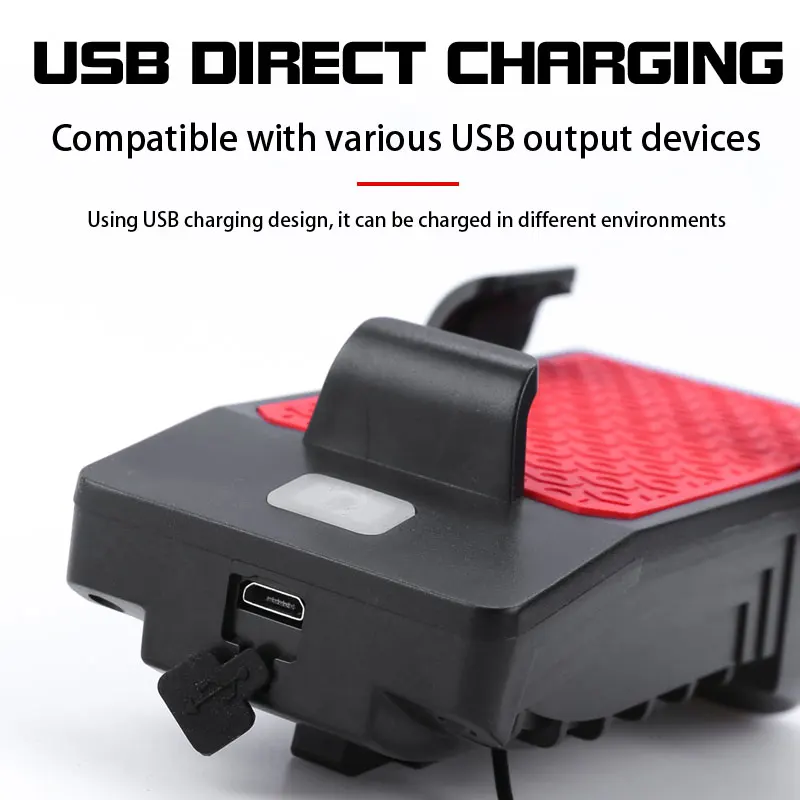 Миниатюрный велосипедный фонарь 3 в 1 многофункциональный светильник зарядка