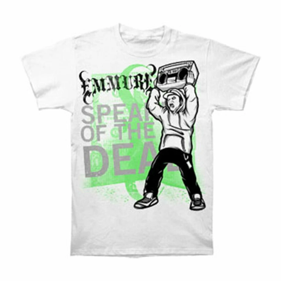 

Emmure Men'S Speaker Of The Dead T-Shirt Small White 888700571408 Homme Customized Tee Shirt
