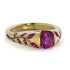 Изысканные Романтические кольца с цирконом для женщин, Разноцветные кристаллы, Модные Элегантные украшения в виде листьев, обручальное кольцо с цветком
