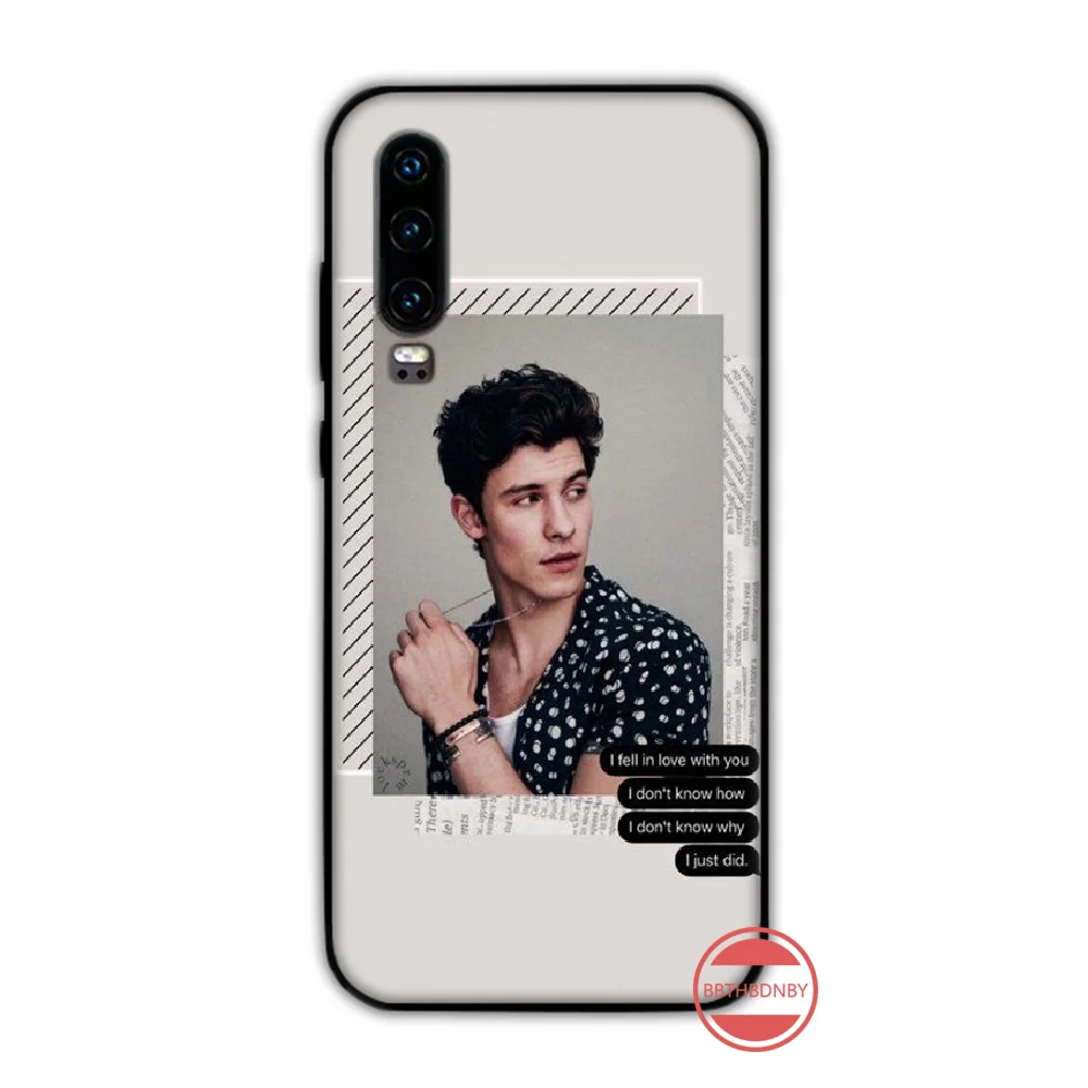 Shawn Mendes мягкий силиконовый черный чехол для телефона Funda Huawei P9 P10 P20 P30 Lite 2016 2017 2019 plus