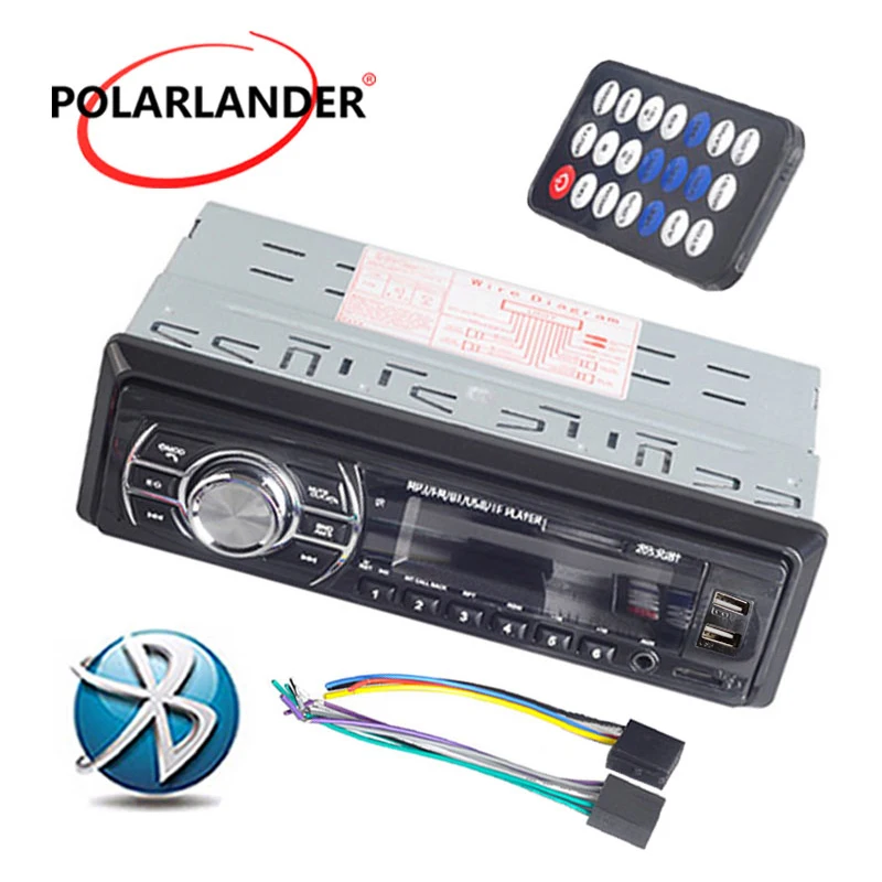 1 Din Bluetooth разъём подачи внешнего сигнала Aux-радио в автомобиле Поддержка USB/SD/MMC