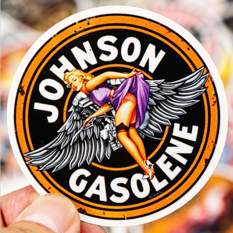 30 шт. Стайлинг ПВХ водонепроницаемый ретро сексуальный локомотив Стикеры для