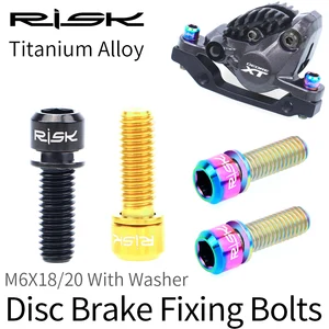 Болты титановые Ti CT4, 4 шт.лот, M6x1820 мм, винты для горных велосипедов