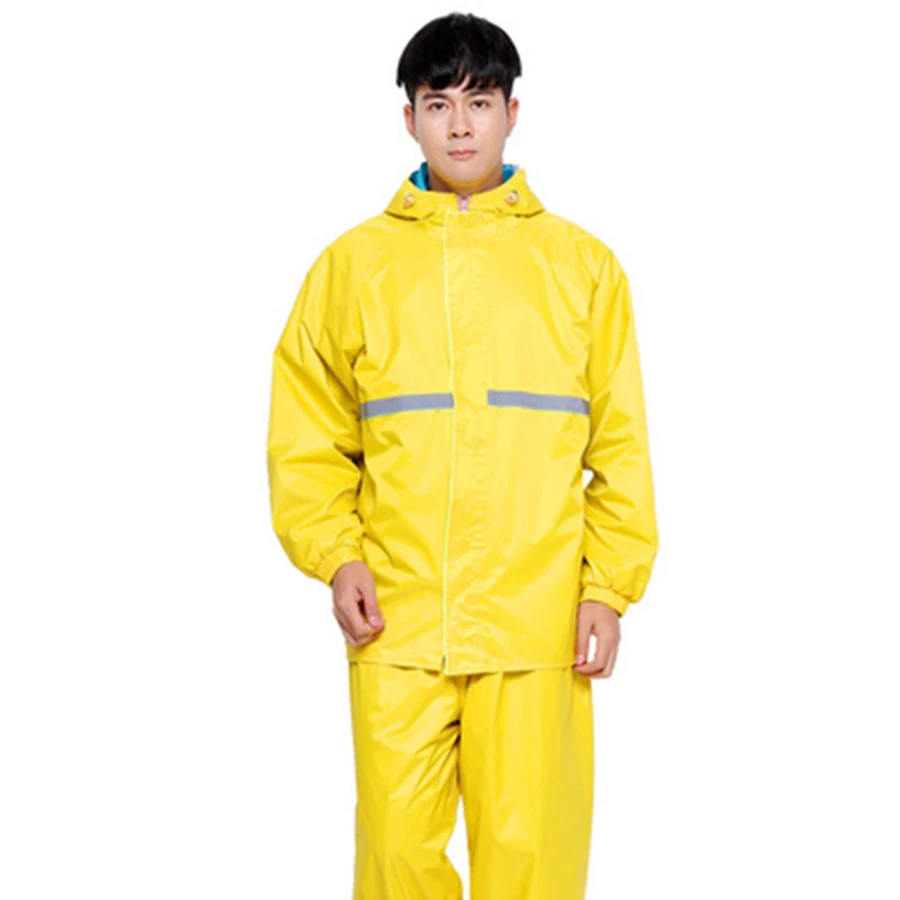 Желтый дождевик штаны для взрослых верховой езды непромокаемые куртки