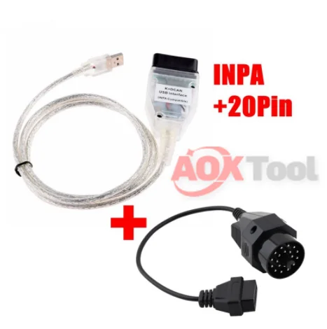 INPA K + DCAN Con FT232RQ USB funziona для BMW OBD CAN Lettore di Diagnostica сканер DIS SSS NCS Codifica 1998