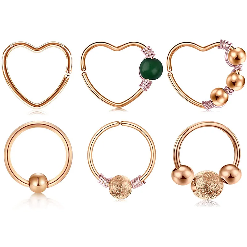 Серьги клипсы в форме сердца 20 г|Украшения для тела| |