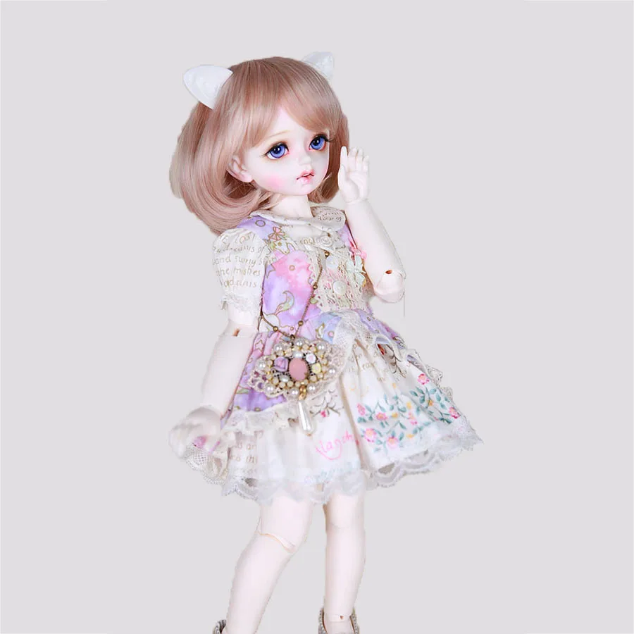 Bybrana короткие разноцветные прямые волосы 1/3 1/4 1/6 1/8 BJD парик из термостойкого