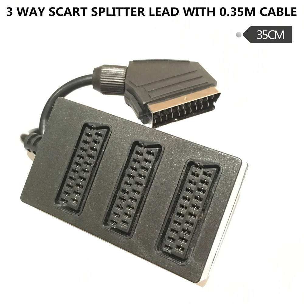 Electrovision 3 way Разветвитель Scart черный 0 35 m|Компьютерные кабели и разъемы| |
