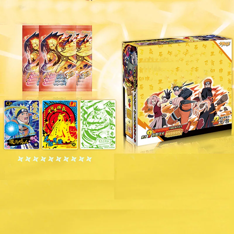 Открытки Наруто Детские карты игры с буквами коллекция периферийных персонажей