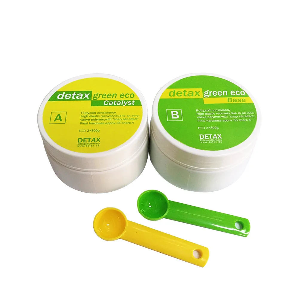 Экологически чистая шпатлевка Detax Green силиконовый материал 800 г + катализатор