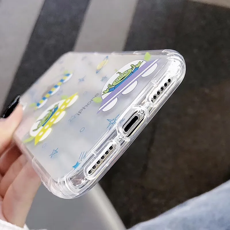 Cartoon cute ins wind explores astronauts threes eye shells for iPhone 11 11pro max XS MAX XR 8 7 6 6SPlus soft TPU condoms Capa |