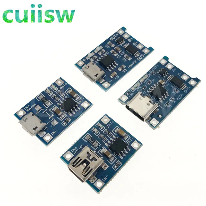 Type c/Micro USB 5 В 1A Mini 18650 TP4056 модуль зарядного устройства литиевой батареи зарядная