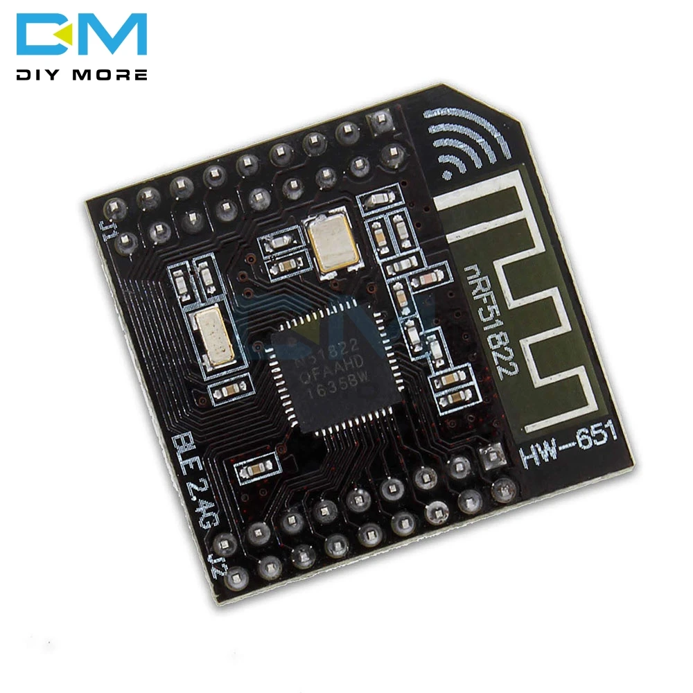 NRF51822 модуль 2 4G Беспроводная связь Bluetooth 4 0 Zigbee DMX512 плата | Электронные компоненты