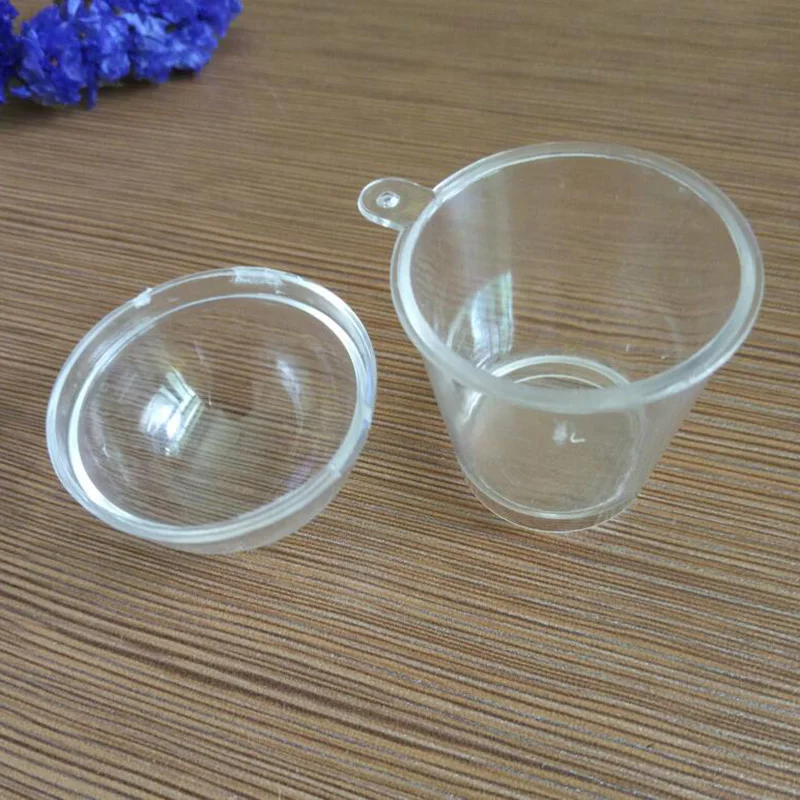 Прозрачная пластиковая мини коробка для попкорна чашка мороженого конфет