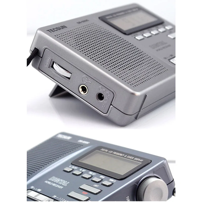 Радиоприемник TECSUN DR-920C с цифровым Fm-дисплеем многоканальный Портативный