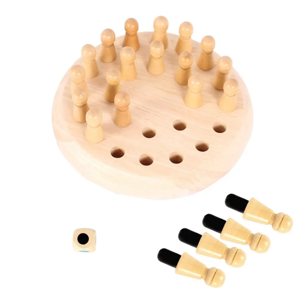 

Wooden Memory Match Stick Chess Game Building Blocks Early Educational Puzzle Toys For Baby Children