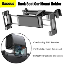 Baseus Car Back Seat Mount Tablet Car Holder For iPad 4.7-12.9 inch Car Phone Holder Auto Headrest Backseat Car Holder Stand