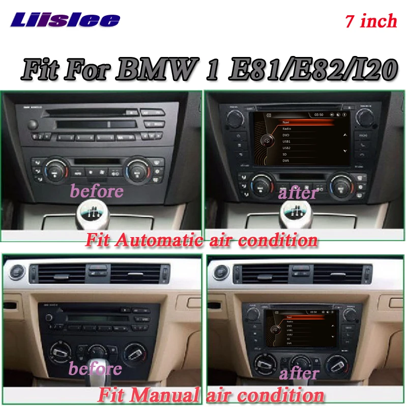 Liislee для BMW 1 E81 E82 I20 стерео радио 3G BT Canbus DVD плеер GPS навигация по карте 1080P HD экран