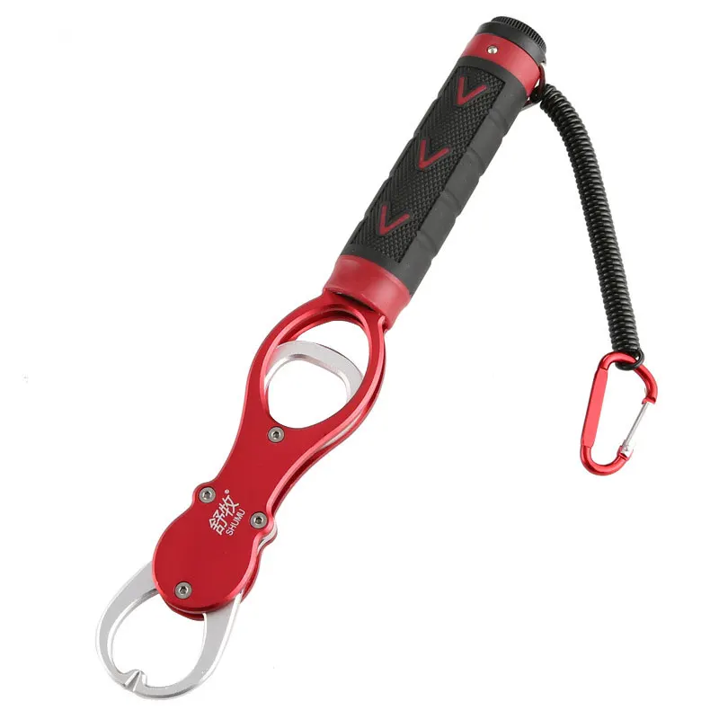 

2020 Fishing Aluminum Fishing Pliers Hook Remover or Fishing Lip Grip Grabber with Scale X85