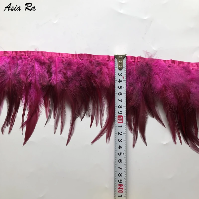 Азиатский РА 10 м/лот петух шеи Седло Hackle Перья оптовая торговля отделка 12 15 см