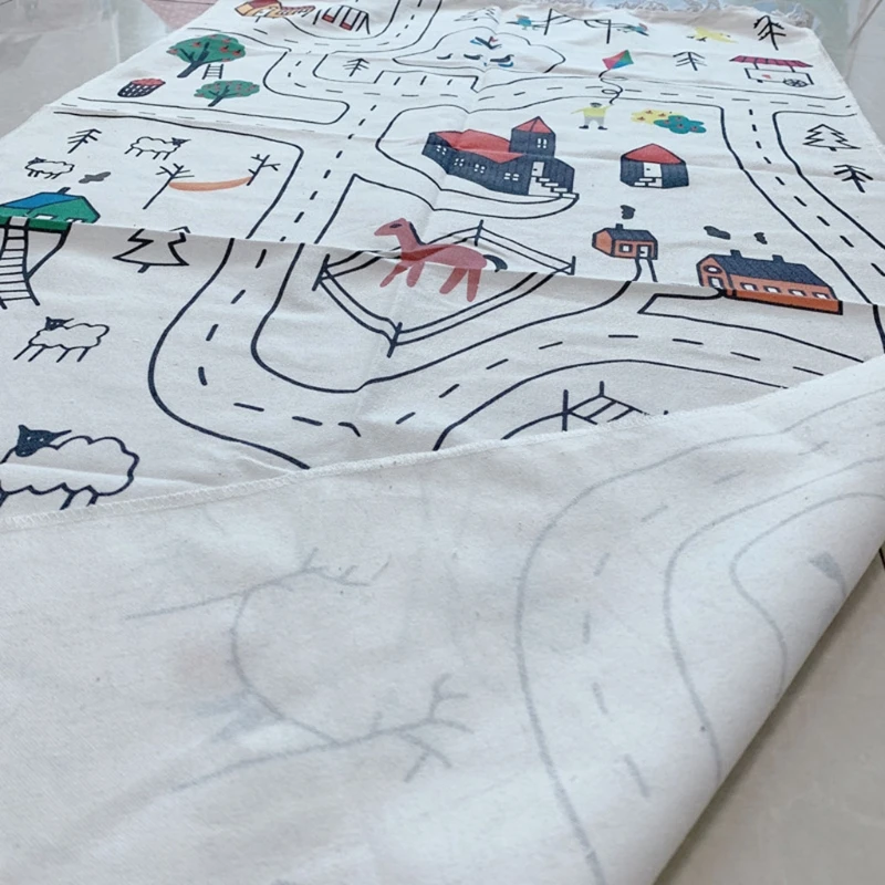 

Kid Baby Play Game Mat Car Track Pattern Puzzle Learning Educational Toy Playmat 23GD
