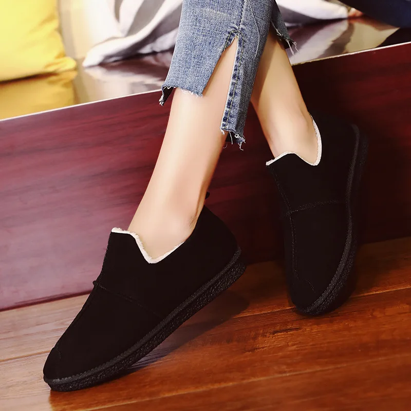 Женские ботильоны новинка хлопковая обувь бархатные ботинки для катания на