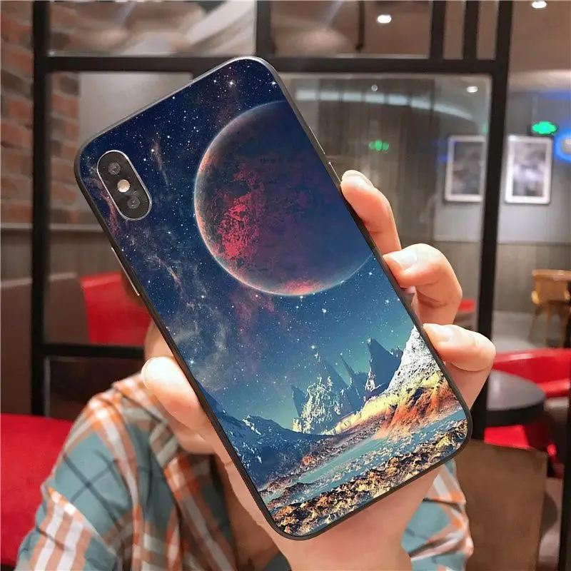 Чехол для iphone 11pro max звезды космос роскошный уникальный дизайн чехол телефона X XS